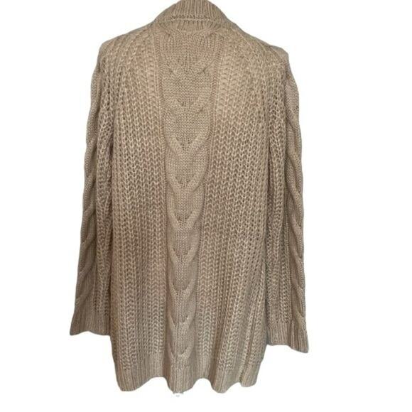 Pink Rose Oatmeal Cardigan Size Large - Picture 3 of 5